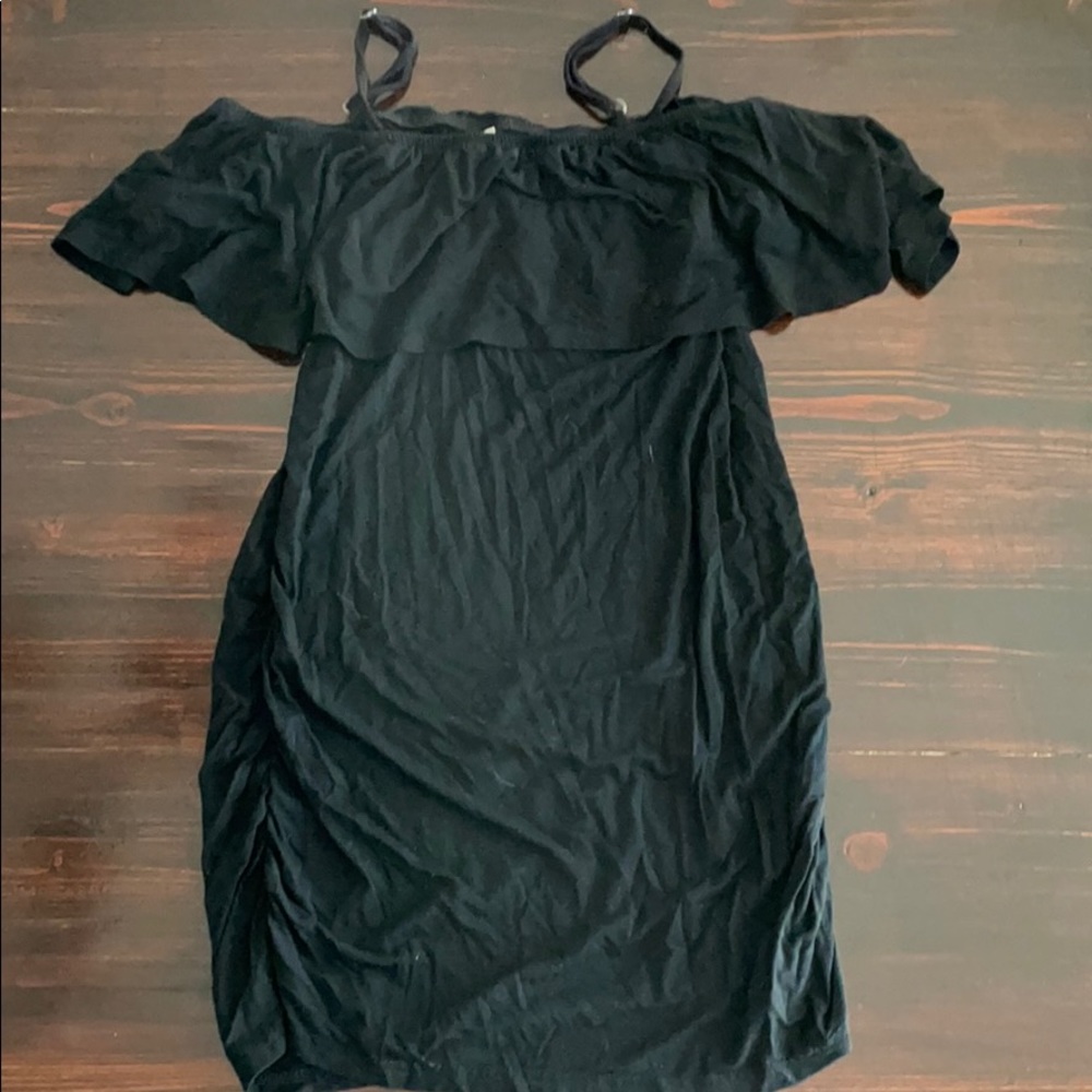 Maternity tank with off the shoulder detail